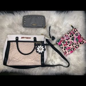 Betsey Johnson Handbag and Bebe Wallet